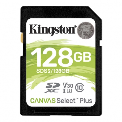Cartao de Memoria Kingston Canvas Select Plus SDXC 128GB 100 MB/s Class 10 - SDS2/128GB