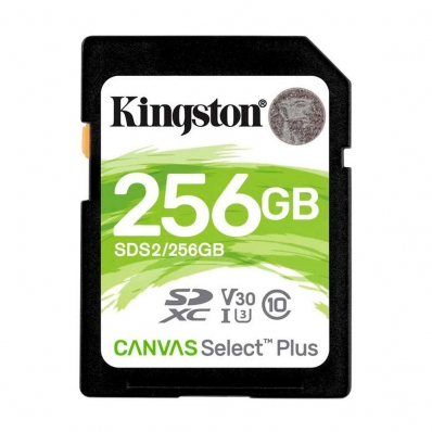 Cartao de Memoria Kingston Canvas Select Plus SDXC 256 GB 100MB/s Classe 10 - SDS2/256GB