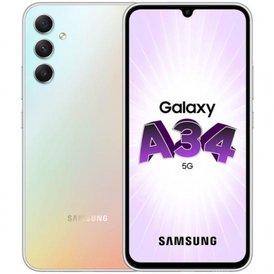 Celular Samsung Galaxy A34 SM-A346M - 6/128GB - 6.6 - Dual-Sim - Awesome Silver