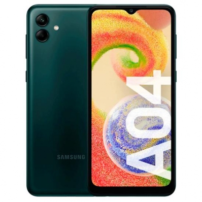 Celular Samsung Galaxy A04 SM-A045M 128GB / 4GB Ram / Dual Sim / Tela 6.5" / Cameras 50MP+2MP e 5MP - Verde (Gar/ PY-Ar-Ur)