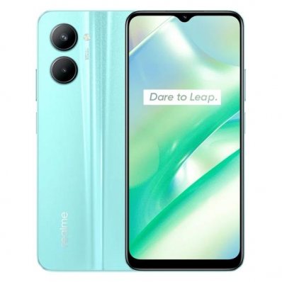 Celular Realme C33 RMX3624 64GB / 4GB Ram / Dual Sim / Tela 6.5" / Cameras 50MP + 0.3MP e 5MP - Acua Blue (Anatel)