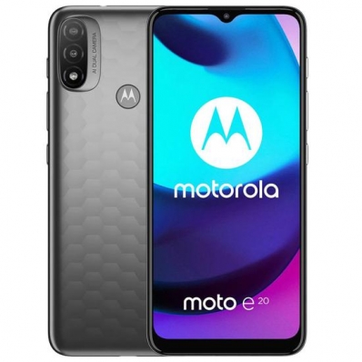 Celular Motorola Moto E20 XT2155-6 - 2/32GB - 6.5" - Dual-Sim - Cinza