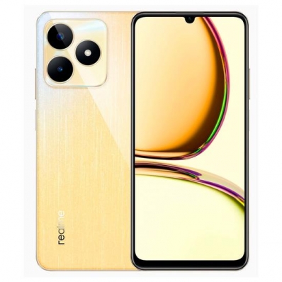 Celular Realme C53 RMX3760 128GB / 6GB Ram / Dual Sim / Tela 6.74" / Camera Dupla - Cahmpion Gold (NFC)(Anatel)