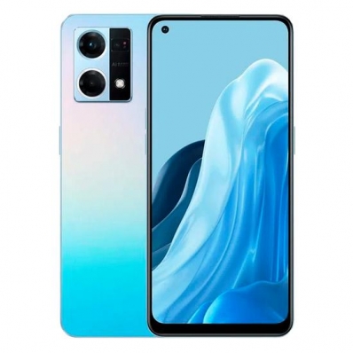 Celular Oppo Reno 7 128GB / 6GB Ram / Dual Sim / Tela 6.43" / Cameras 64MP+2MP+2MP e 32MP - Azul