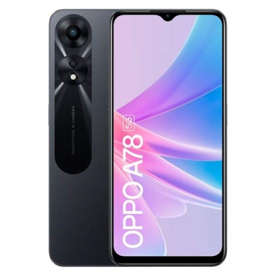Celular Oppo A78 5G 128GB / 4GB Ram / Dual Sim / Tela 6.56" / Cameras 50MP+2MP e 8MP - Preto