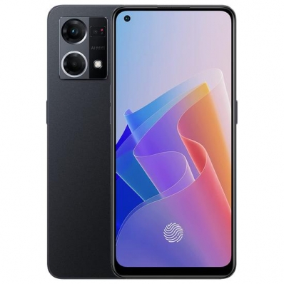 Celular Oppo Reno 7 128GB / 6GB Ram / Dual Sim / Tela 6.43" / Cameras 64MP+2MP+2MP e 32MP - Cosmic Black