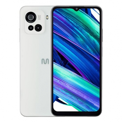 Celular Multilaser M23 Lite 128GB / 4GB Ram / Dual Sim / Tela 6.5" / Cameras 50MP + 2MP + 2 MP e 8MP - Branco (Anatel)