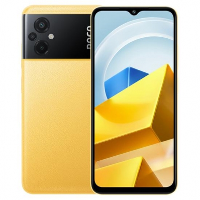 Celular Xiaomi Poco M5 128GB / 4GB Ram / Dual Sim / Tela 6.58" / Cameras 50MP+2MP+2MP e 5MP - Amarelo (Global)