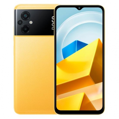 Celular Xiaomi Poco M5 Global 128GB / 4GB Ram / Dual Sim / Tela 6.58" / Camera Triple - Amarelo