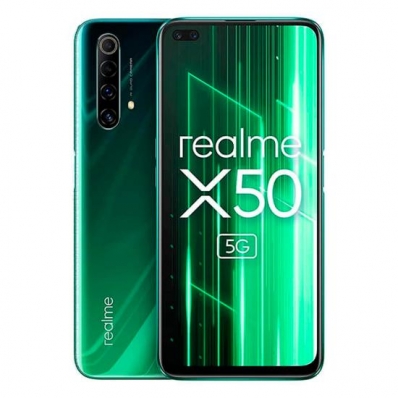 Celular Realme X50 RMX2144 128GB / 6GB Ram/ Dual Sim / Tela 6.57" / Cameras 64MP+12MP+8MP+2MP e 16MP+8MP - Verde (Carregador US)