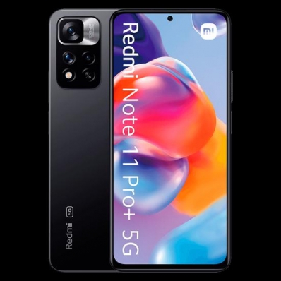Celular Xiaomi Redmi Note 11 Pro+ / 5G / 128GB / 6GB Ram / Dual Sim / Tela 6.67"/ Cameras 108MP+8MP+2MP e 16MP - Cinza (Global)