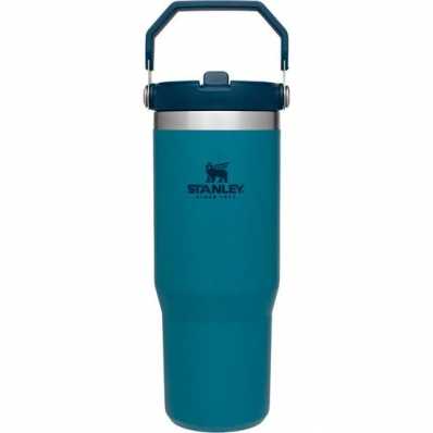 Caneca Térmica Stanley Classic The Iceflow Flip Straw Tumbler 09993-045 - 887ML - com Bico - Azul
