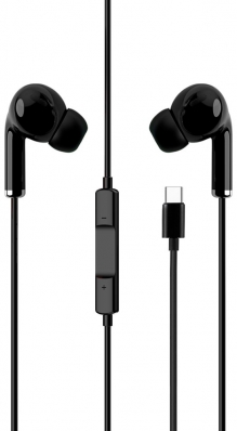 Fone de Ouvido com Fio Yookie YTL-01 USB-C - Preto