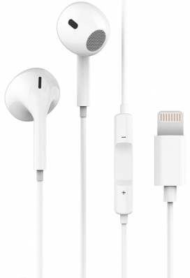 Fone de Ouvido com Fio Yookie XP107 Lightning - Branco