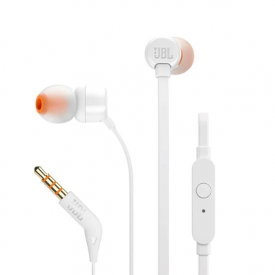 Fone de Ouvido JBL T110 - Branco 