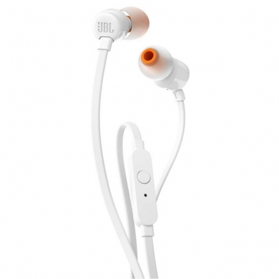 Fone de ouvido JBL Tune 110 White com Fio