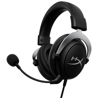 Fone de Ouvido Gamer Kingston Hyperx Cloudx HHSC2-CG-SL/G para Xbox - Preto/Cinza