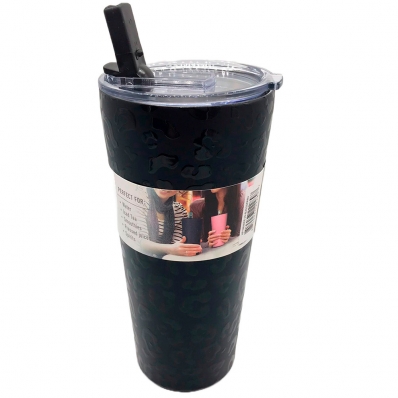 Copo Termico Hydrapeak HP-GRANDE-25-Blkleopard 739ML Preto Leopard