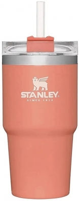 Caneca Térmica com Canudo Stanley Adventure 10-02662-248 (591ML) Grapefruit