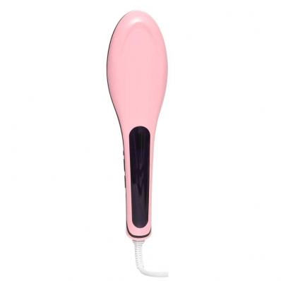 Escova Alisadora para Cabelo Rosa