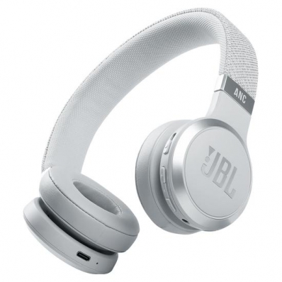 Fone de Ouvido JBL Live 460NC - USB Tipo c/3.5MM - Bluetooth - Branco