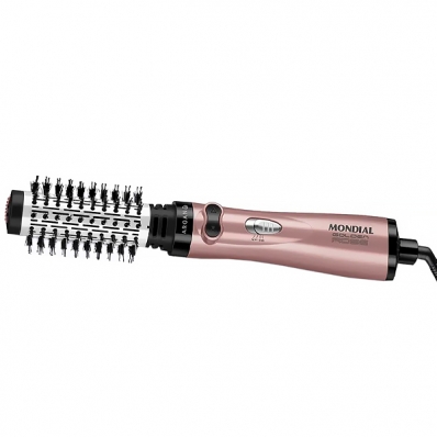 Escova Eletrica Giratoria Mondial Golden Rose Argan ER-12-GR com 1.000 Watts 220V ~ 50/60 HZ - Rose Gold/Preta