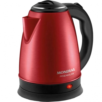 Chaleira Eletrica Mondial CE-06-R Premium 1200 W 110V - Vermelho/Preto 2L