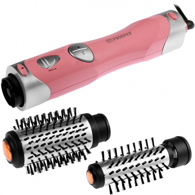 Escova Eletrica Giratoria Prosper P-1125 com 900 Watts 220V ~ 50/60 HZ - Rosa/Prata