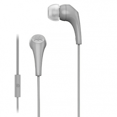 Fone de Ouvido Motorola Earbuds 2-s com Microfone e Cabo de 1.2 Metros - Cinza