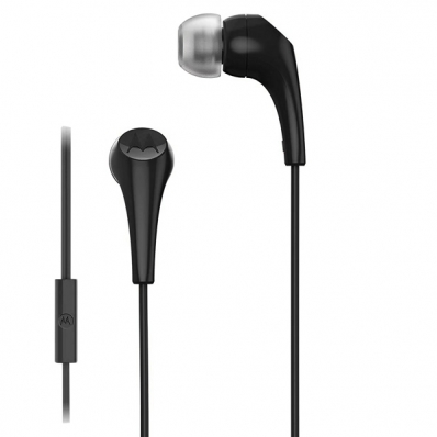 Fone de Ouvido Motorola Earbuds 2-s com Microfone e Cabo de 1.2 Metros - Preto