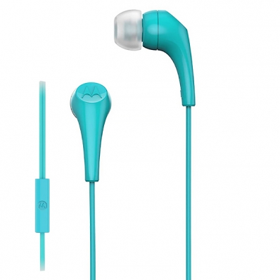 Fone de Ouvido Motorola Earbuds 2-s com Microfone e Cabo de 1.2 Metros - Turquesa