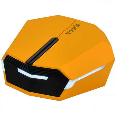 Fone de Ouvido Sem Fio Yookie GM08 com e Microfone - Amarelo/Preto