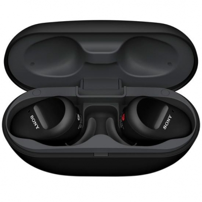 Fone de Ouvido Sony WF-SP800 - com Microfone - Preto