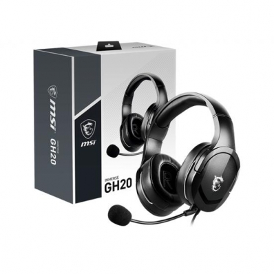 Fone de ouvido P2 c/Mic MSI GH20 Immerse Gaming Preto