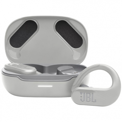 Fone de Ouvido Sem Fio JBL Endurance Peak 3 com Bluetooth e Microfone - Cinza