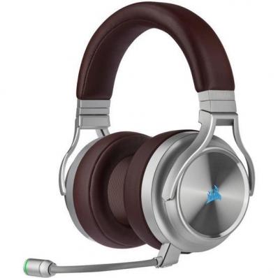 Fone de ouvido Wifi c/Mic Corsair Virtuoso Se RGB Wifi Brown