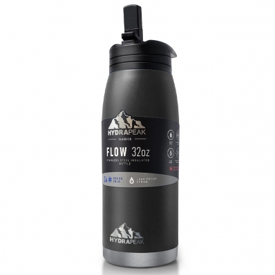 Garrafa de Agua Hydrapeak HP-FLOW-32-Black 946ML Preto
