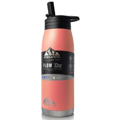 Garrafa de Agua Hydrapeak HP-FLOW-32-Peach 946ML Pessego