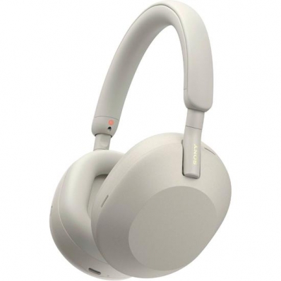 Fone de Ouvido Sony WH-1000XM5 - com Microfone - Prata