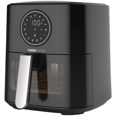 Fritadeira Eletrica Tigrecook AFT05001C 1.500 Watts 220V ~ 50/60 HZ - Preta/Prata