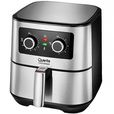 Fritadeira Eletrica Quanta QTAF500 1.700 Watts 127V ~ 60HZ - Preta/Prata