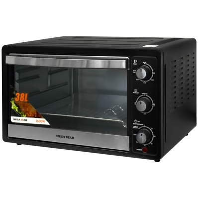 Forno Eletrico Megastar HA382A de 38 Litros 220V ~ 50/60 HZ - Preto