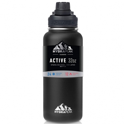 Garrafa Termica Hydrapeak HP-WIDE-32-Black-Chug 946ML Preto