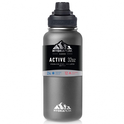Garrafa Termica Hydrapeak HP-WIDE-32-Graphite-Chug 946ML Grafite
