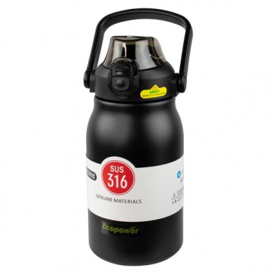 Garrafa Termica Ecopower EP-G022 - 1000ML - com Bico - Preto