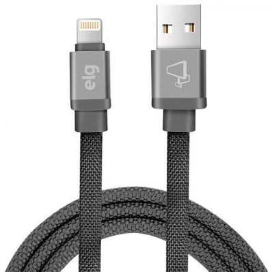 Cabo Lightning Elg CNV810GY 1 Metro - Cinza