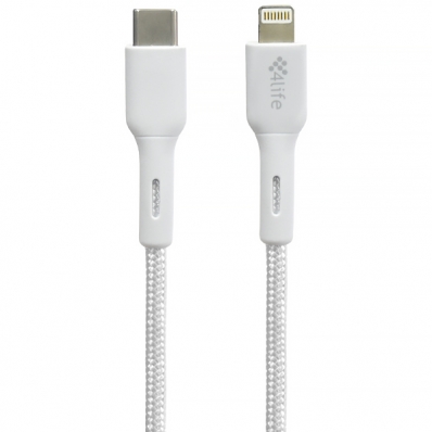 Cabo USB-C para Lightning 4LIFE FLCL1812N 2 Metros - Branco