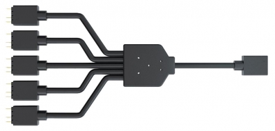 Cabo Divisor Enderecavel Cooler Master 1 para 5 Ventoinhas