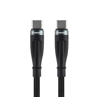 Cabo Ecopower EP-6001 - Tipo c/Tipo C - 1 Metro - Nylon - Preto