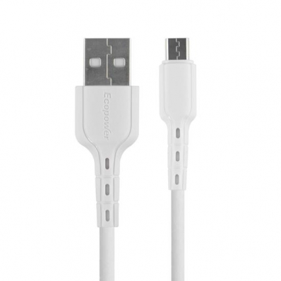 Cabo Ecopower EP-6008 - USB/Micro USB - 1 Metro - Branco
